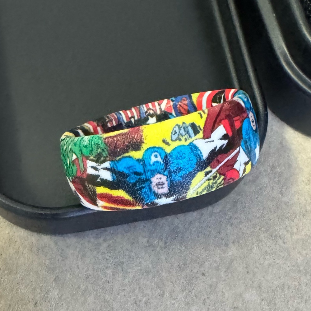 Groove Life Marvel Captain America Superhero Wedding Band Ring size 7